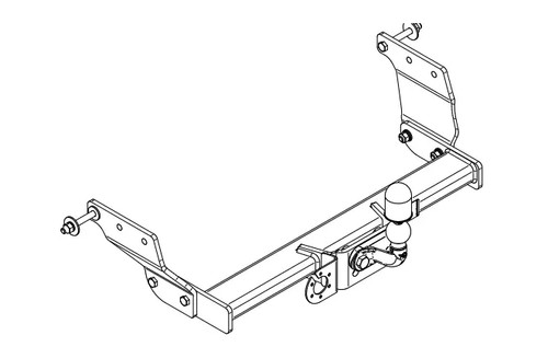 Flange neck tow bar for - neck, ford
