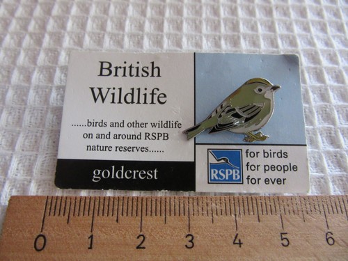 Rspb goldcrest bird lapel - rspb,