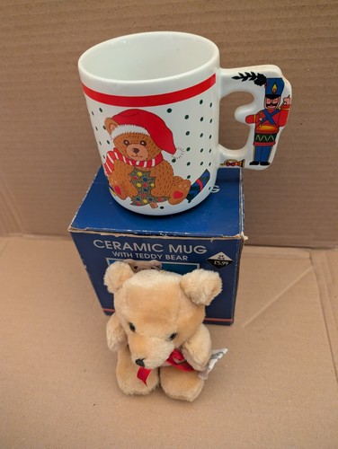 Boxed vintage christmas teddy - christmas,