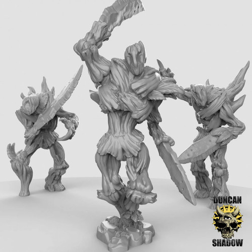 Dryads with swords miniature - swords,