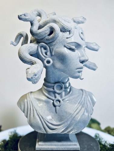 Medusa bust marble color - hd,