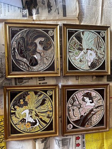 Framed art nouveau - framed,
