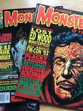 FAMOUS MONSTERS OF FILMLAND  bundle Ackerman Vincent Price Universal 201,213,214