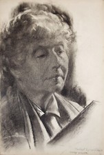 Cor Visser (1903-1982) Graphite drawing of Emmy Visser