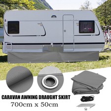 Caravan Awning Mud / Draught Skirt 7m Length X 50cm Depth Wheel Arch Covers