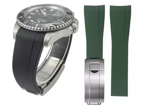 20mm curved end silicone watch - curved,