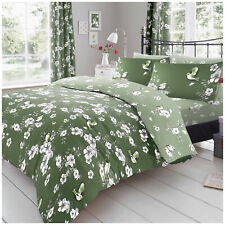Clearance Bedding Reversible Duvet Cover Quilt Set With Pillowcases All Sizes UK