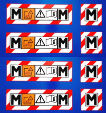 8x M CLASS SAFETY STICKER