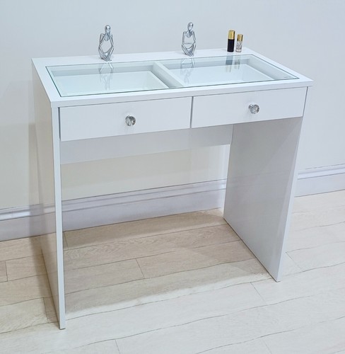 Vanity table white - white, high