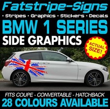to fit BMW 1 SERIES GRAPHICS STRIPES STICKERS DECALS M SPORT SE SPORT COUPE