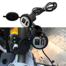 Motorcycle Waterproof 12V-24V 1.5A USB Charger Port Power Adapter Socket Switch 
