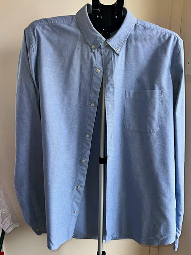 Next men blue cotton oxford - blue,