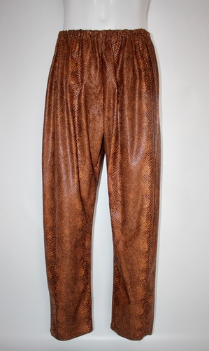 Brown snakeskin trousers glam - brown,