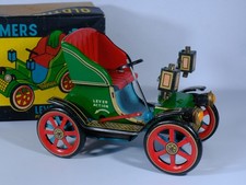 Vintage Japanese Modern Toys Tinplate Lever Action Oldtimes No 6 Tin Toy Boxed