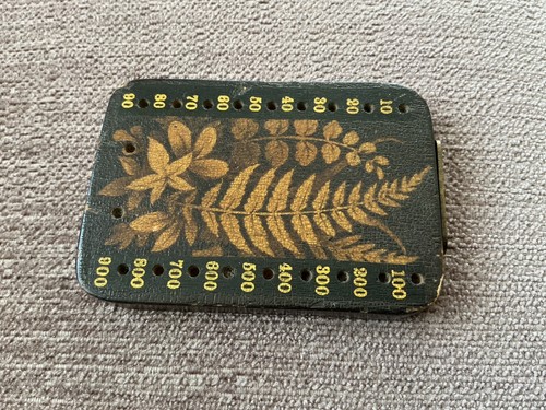 Mauchline fern ware bezique - fern,