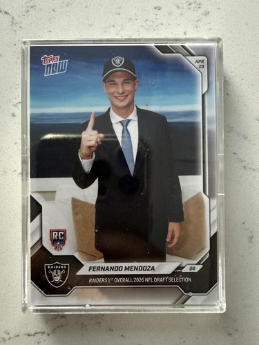 Topps now fernando mendoza - mendoza, rc-
