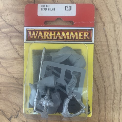 Warhammer high elf silver - elf, helm