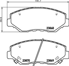 FRONT BRAKE PAD SET DISC BRAKE