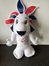 Official Team GB ‘Pride The Lion’ Mascot Soft Toy London Olympics 2012 - 8” Tall