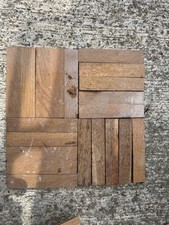 Parquet flooring reclaimed teak/hardwood wood floor 114.5 X 22.5 Finger 45 Piece