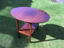 Mahogany Drop Leaf Oval Trolley