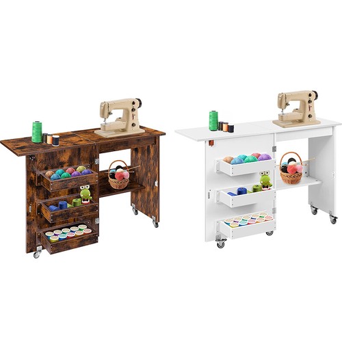 Folding sewing machine table - folding,
