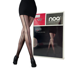 Women Ladies Tights Elegant Luxury Seam And Metalized Yarn HYPNOTIC Black S-XL