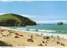 Cornwall Postcard - The Beach