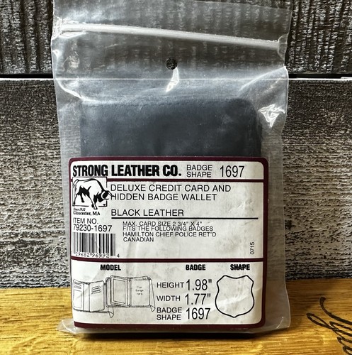 Strong leather hidden badge - leather, co