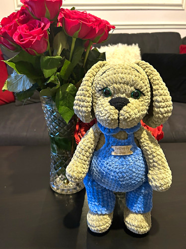 Handmade crochet puppy - crochet, plushie