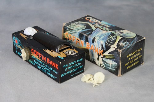 Vintage skeleton coffin - skeleton,