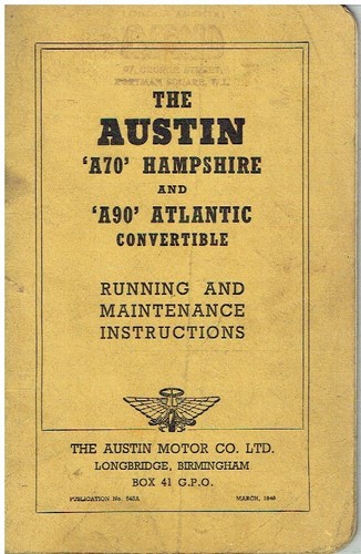 Austin a70 hampshire a90 - hampshire,