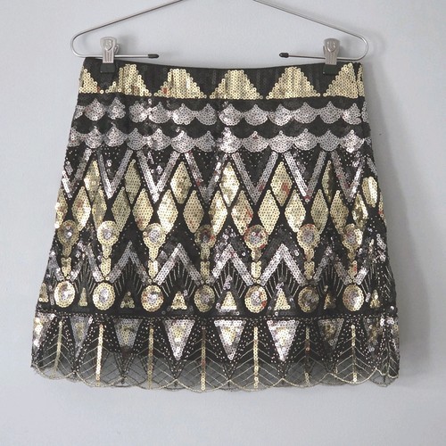 Sequin mini skirt - mini, xl