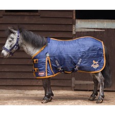 Gallop PONIE Standard neck 100g stable rug navy/orange