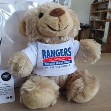 Personalised, Glasgow Rangers FC, Teddy Bear Mascot: Fan Gift