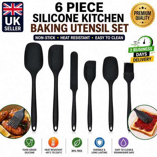 Silicone spatula set pcs - 6,