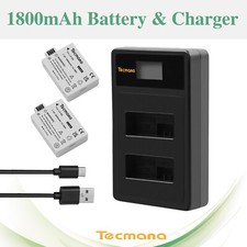 2X LP-E8 Battery For Canon EOS 600D, 550D, 700D, 650D, Kiss X7i, X6i + Charger