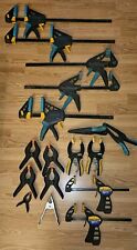Bundle of 17 Various clamps wolfcraft One-Hand Clamp american tool Torq undrbd