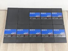 Sony Betacam SP BCT-20M x 10 Video Cassettes Broadcast Master