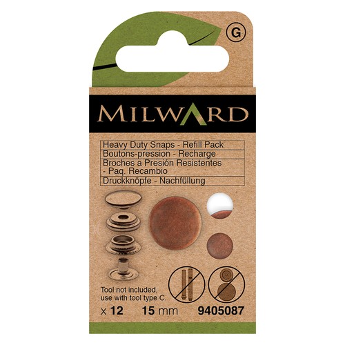 Milward green snap fasteners - milward,