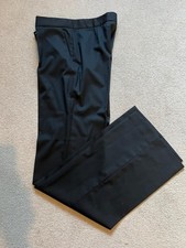 Stella Mccartney trousers black tailored fine wool 46 uk14 New w/o tags ref ss