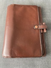 Vintage Filofax Sherwood Brown Calf Leather. Soft. Personal Size.