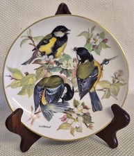 Vintage 1986 WWF Fund 'Great Tit' European Songbirds Decorative Plate - 20cm