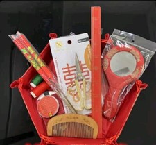 Bride Chinese Wedding Traditional Hair Dressing Set including tray