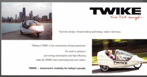 Twike trike 2006 market - twike, ev