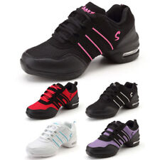 Womens Ladies Sport Dancing Trainers Shoes Damping Jogging Flat Sneaker Gym Size