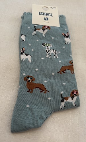 Fat face womens dog socks - dog,