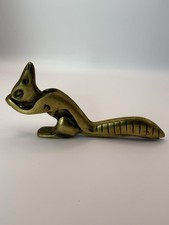 vintage brass squirrel nutcracker
