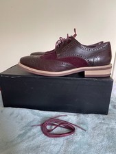 Justin Reece Burgundy Red Brogues - Size 43 (9)