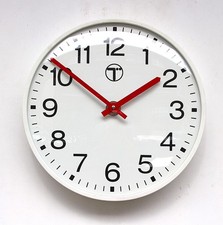 BRITISH 1980s BT GROUP Midcentury Vintage Industrial Factory Bakelite Wall Clock